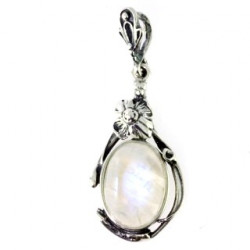 Sterling Silver Moonstone Pendant P34-03