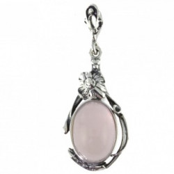 Sterling Silver Rose Quartz Pendant