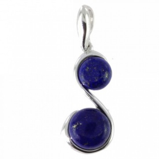 Sterling Silver Lapis Lazuli Pendant P34-04