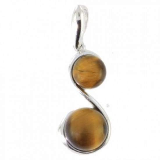 Sterling Silver Tiger's Eye Pendant