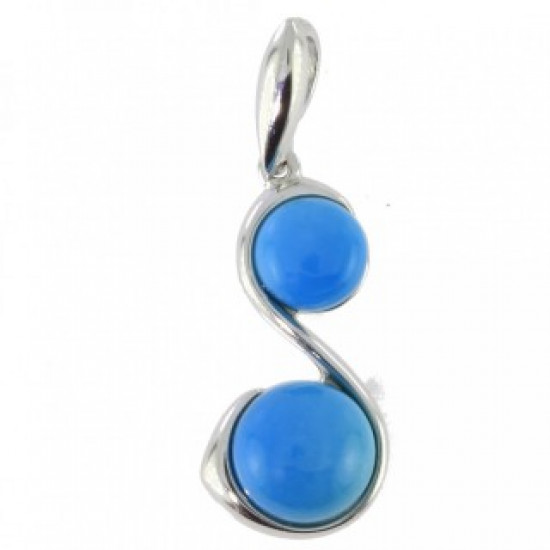Sterling Silver Turquoise Pendant