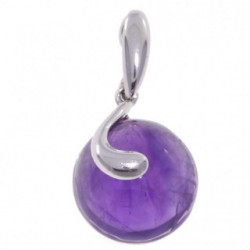 Sterling Silver Amethyst Pendant P34-06