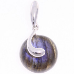 Sterling Silver Labradorite Pendant P34-06