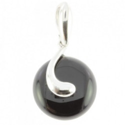 Sterling Silver Black Onyx Pendant P34-06 
