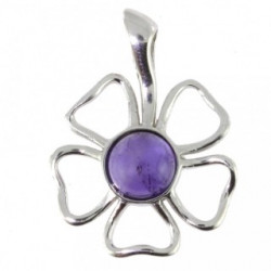Sterling Silver Amethyst Pendant P34-07