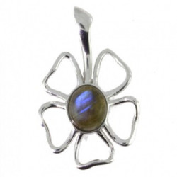 Sterling Silver Labradorite Pendant P34-07