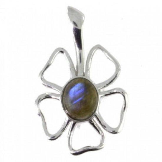 Sterling Silver Labradorite Pendant P34-07