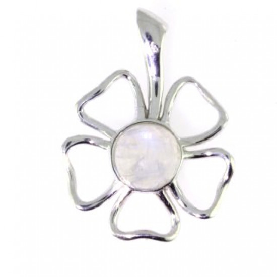 Sterling Silver Rose Quartz Pendant