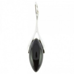 Sterling Silver Black Onyx Pendant P34-12
