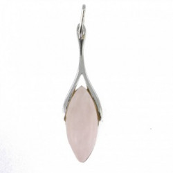 Sterling Silver Rose Quartz Pendant