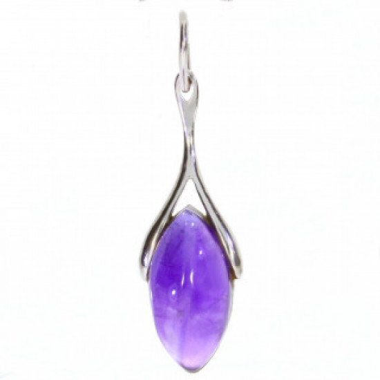 Sterling Silver Amethyst Pendant P34-12 Sterling Silver Amethyst Pendant P34-12