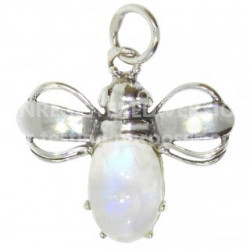 Sterling Silver Moonstone Pendant P38-05