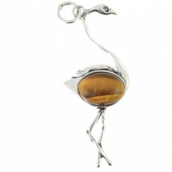 Sterling Silver Tiger's Eye Pendant