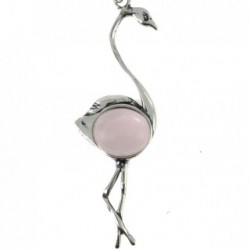 Sterling Silver Rose Quartz Pendant