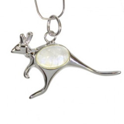 Sterling Silver Moonstone Pendant P42-04