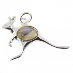 Sterling Silver Labradorite Pendant P42-04