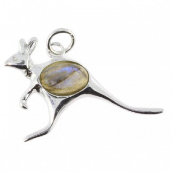 Sterling Silver Labradorite Pendant P42-04 Sterling Silver Labradorite Pendant P42-04