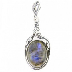 Sterling Silver Labradorite Pendant P46-01