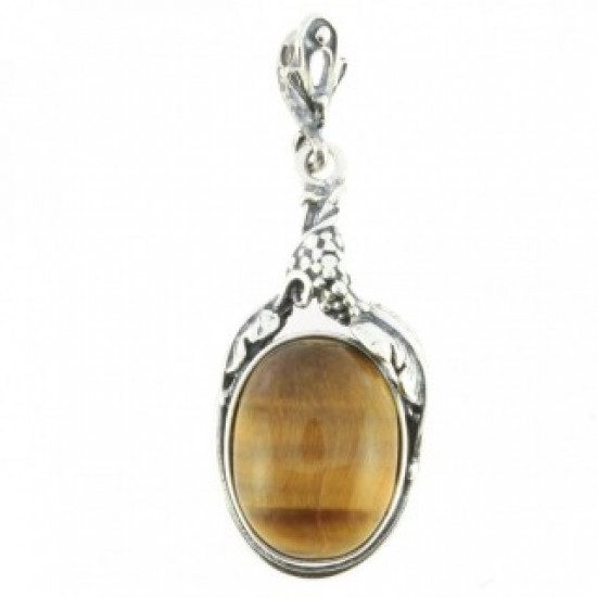Sterling Silver Tiger's Eye Pendant
