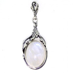Sterling Silver Moonstone Pendant P46-01