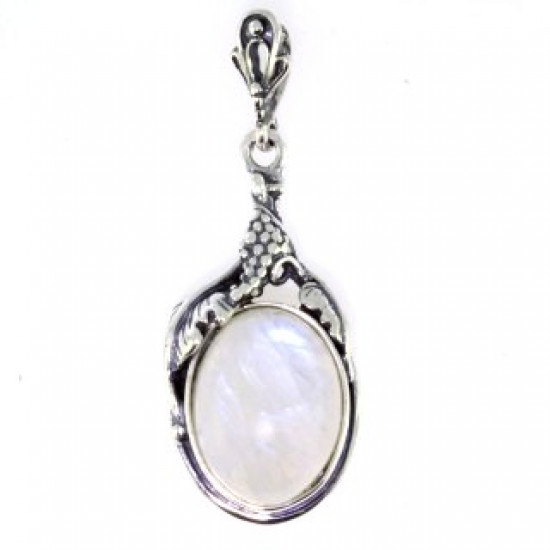 Sterling Silver Moonstone Pendant P46-01