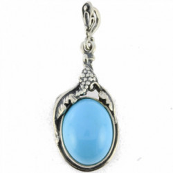 Sterling Silver Turquoise Pendant