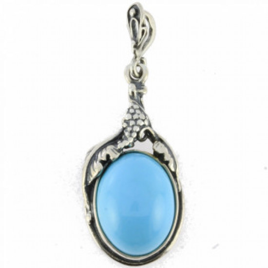 Sterling Silver Turquoise Pendant