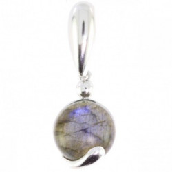 Sterling Silver Labradorite Pendant P50-03