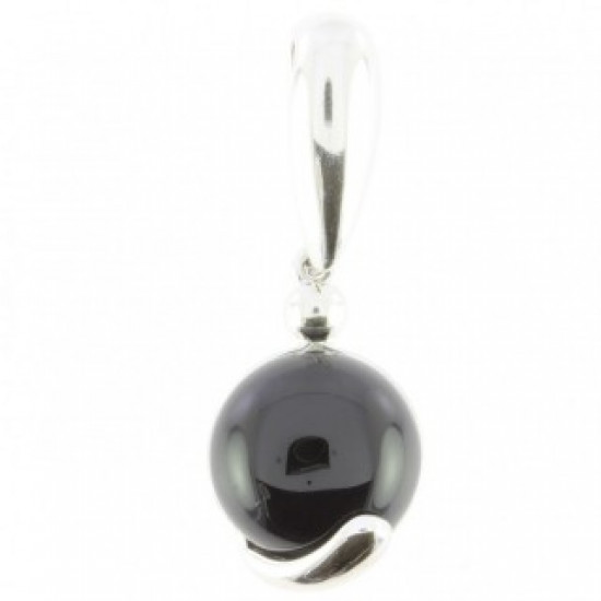 Sterling Silver Black Onyx Pendant P50-03