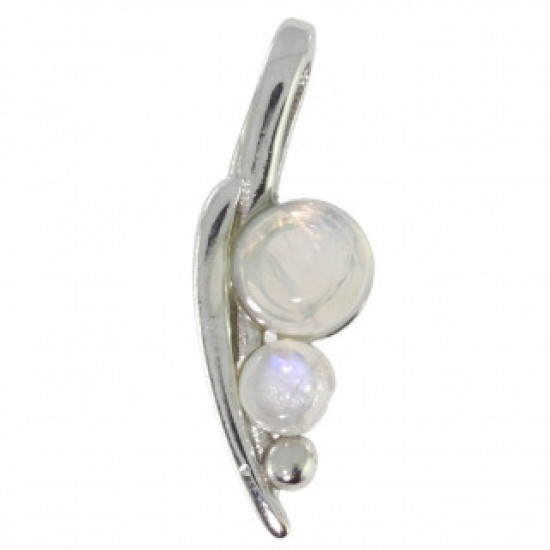 Sterling Silver Moonstone Pendant P22-03