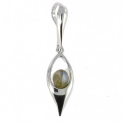 Sterling Silver Labradorite Pendant P22-02