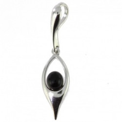 Sterling Silver Black Onyx Pendant P22-02