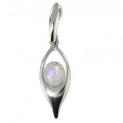 Sterling Silver Moonstone Pendant P22-02