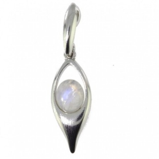 Sterling Silver Moonstone Pendant P22-02