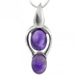 Sterling Silver Amethyst Pendant P26-05