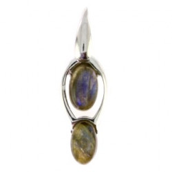 Sterling Silver Labradorite Pendant P26-05