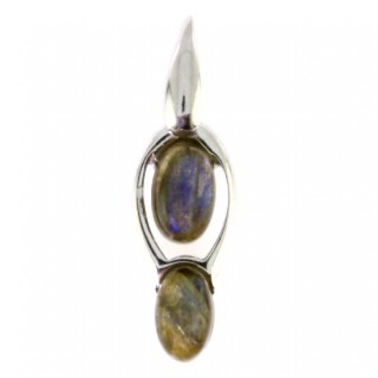 Sterling Silver Labradorite Pendant P26-05