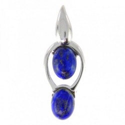 Sterling Silver Lapis Lazuli Pendant P26-05