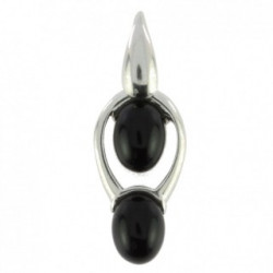 Sterling Silver Black Onyx Pendant P26-05