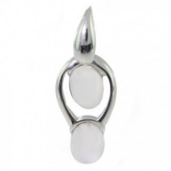 Sterling Silver Moonstone Pendant P26-05