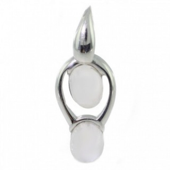 Sterling Silver Moonstone Pendant P26-05
