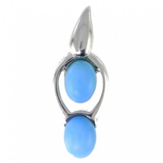 Sterling Silver Turquoise Pendant