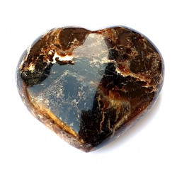 Black opal heart