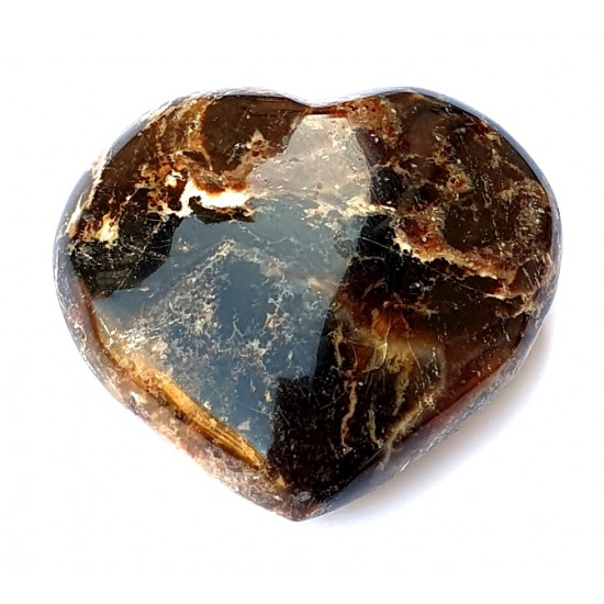 Black opal heart