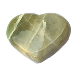Green moonstone garnierite heart