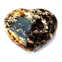 Black opal heart