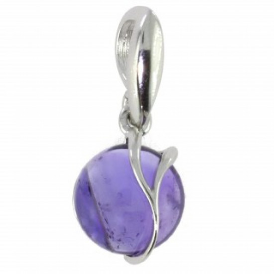 Sterling Silver Amethyst Pendant P18-03