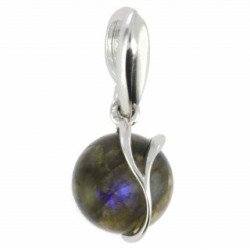 Sterling Silver Labradorite Pendant P18-03