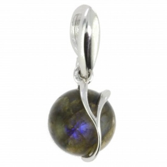 Sterling Silver Labradorite Pendant P18-03