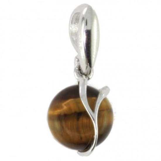 Sterling Silver Tiger's Eye Pendant